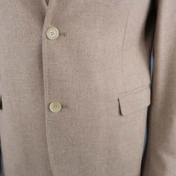 NEIL BARRETT Chest Camel Solid Wool Notch Lapel Sport Coat - Picture 3 of 6